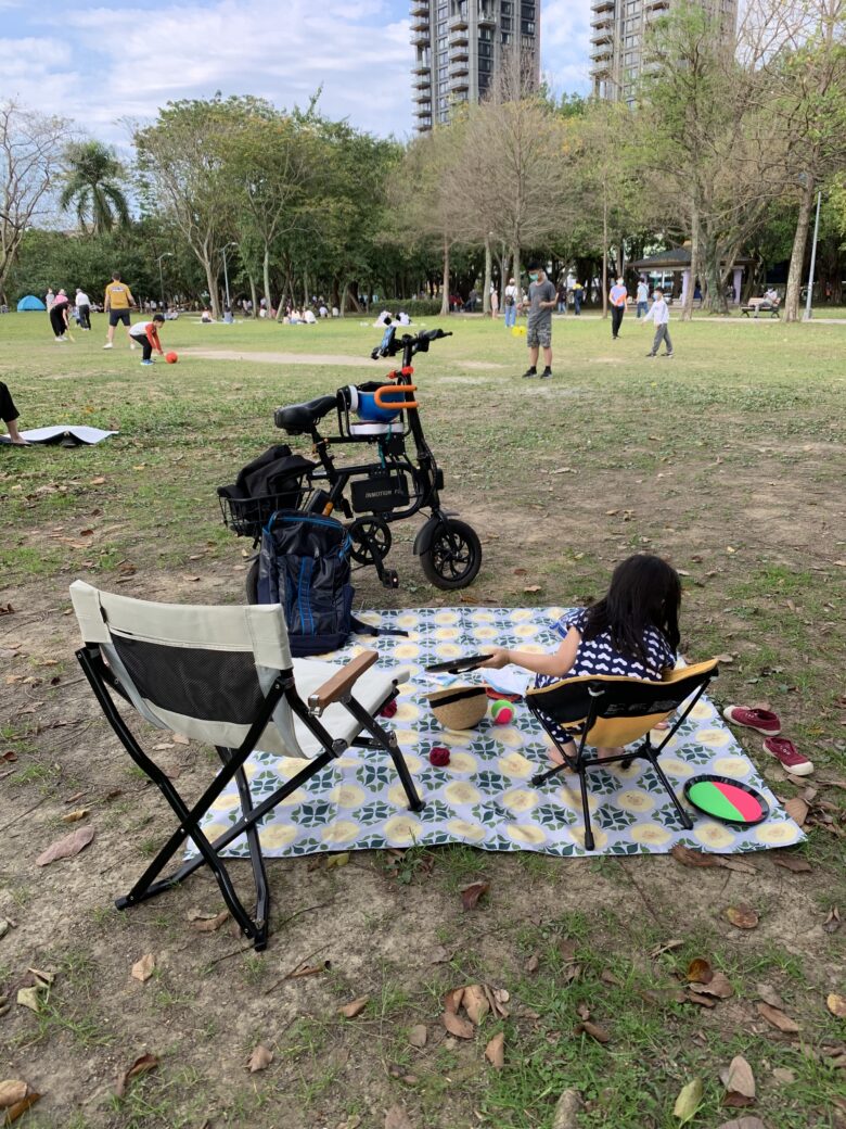 大安公園にて親子ピクニック決行