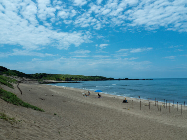 白沙湾ビーチの全景