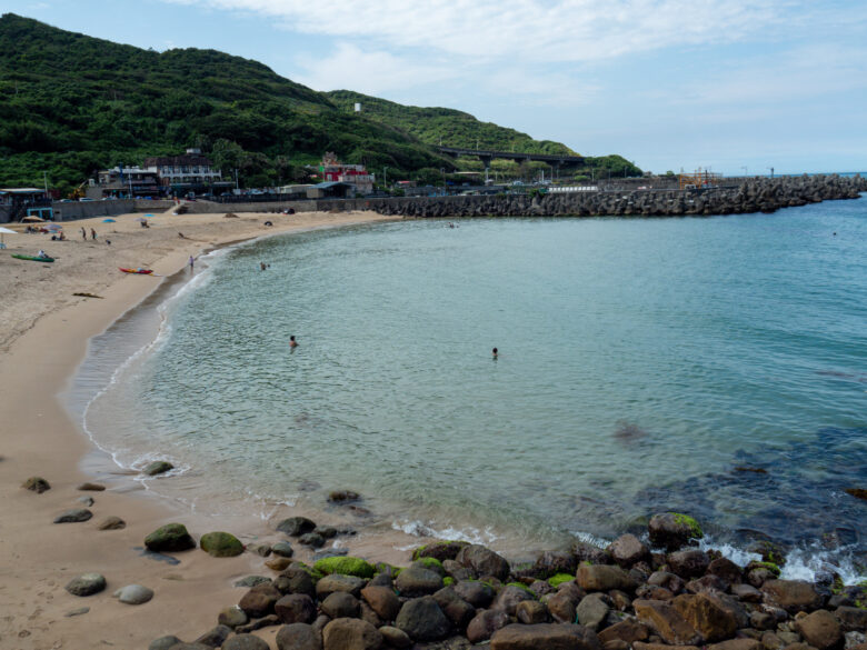 大武崙ビーチの全景